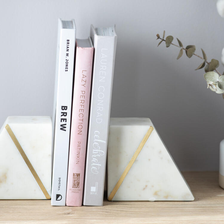 Marble Bookends